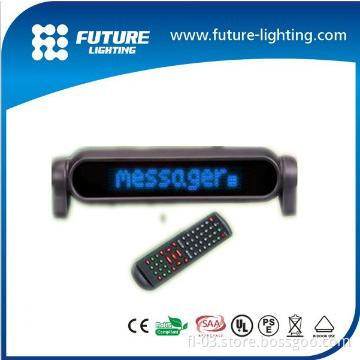 2013 shenzhen 7*50 dots 12V car or taxi scrolling led car sign